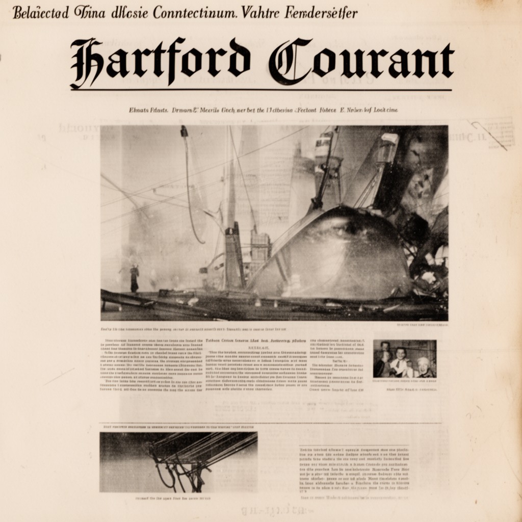 AI-generated illustration of Hartford Courant