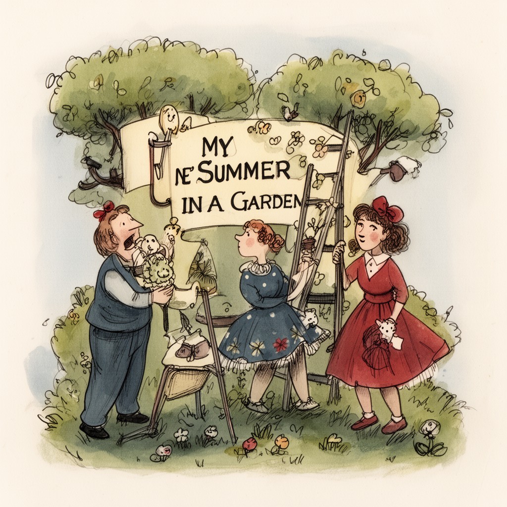 AI-generated illustration of My Summer in a Garden