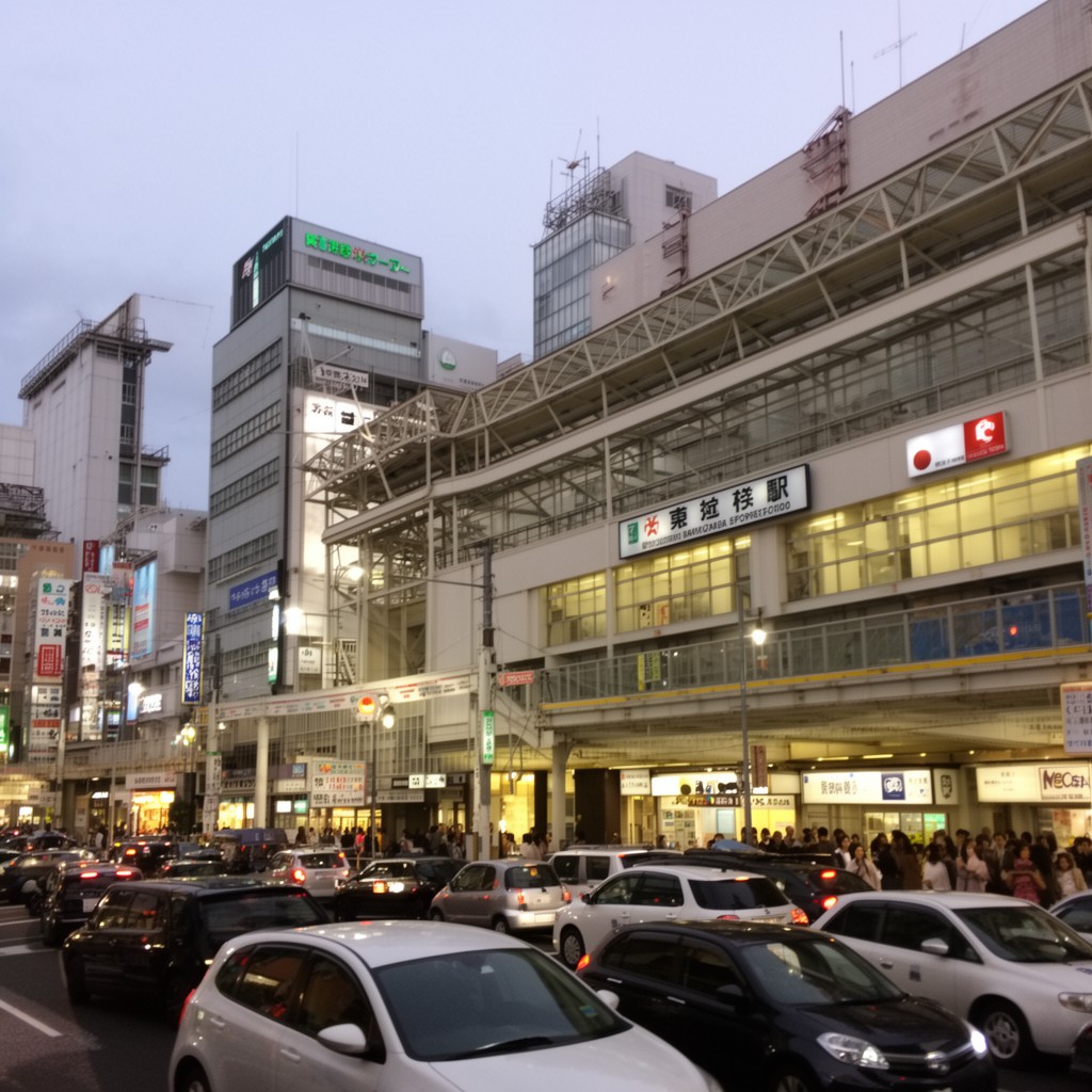 AI-generated illustration of Namba Station