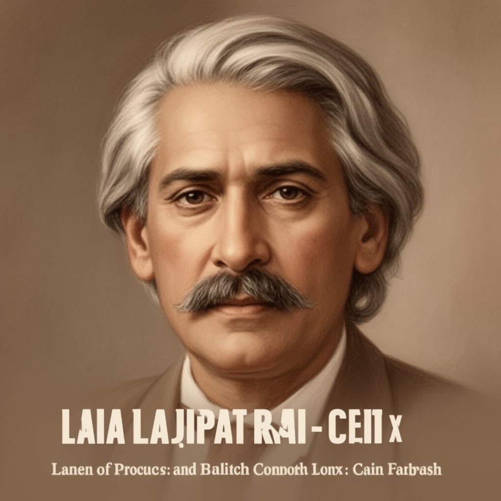 AI-generated illustration of Lala Lajpat Rai