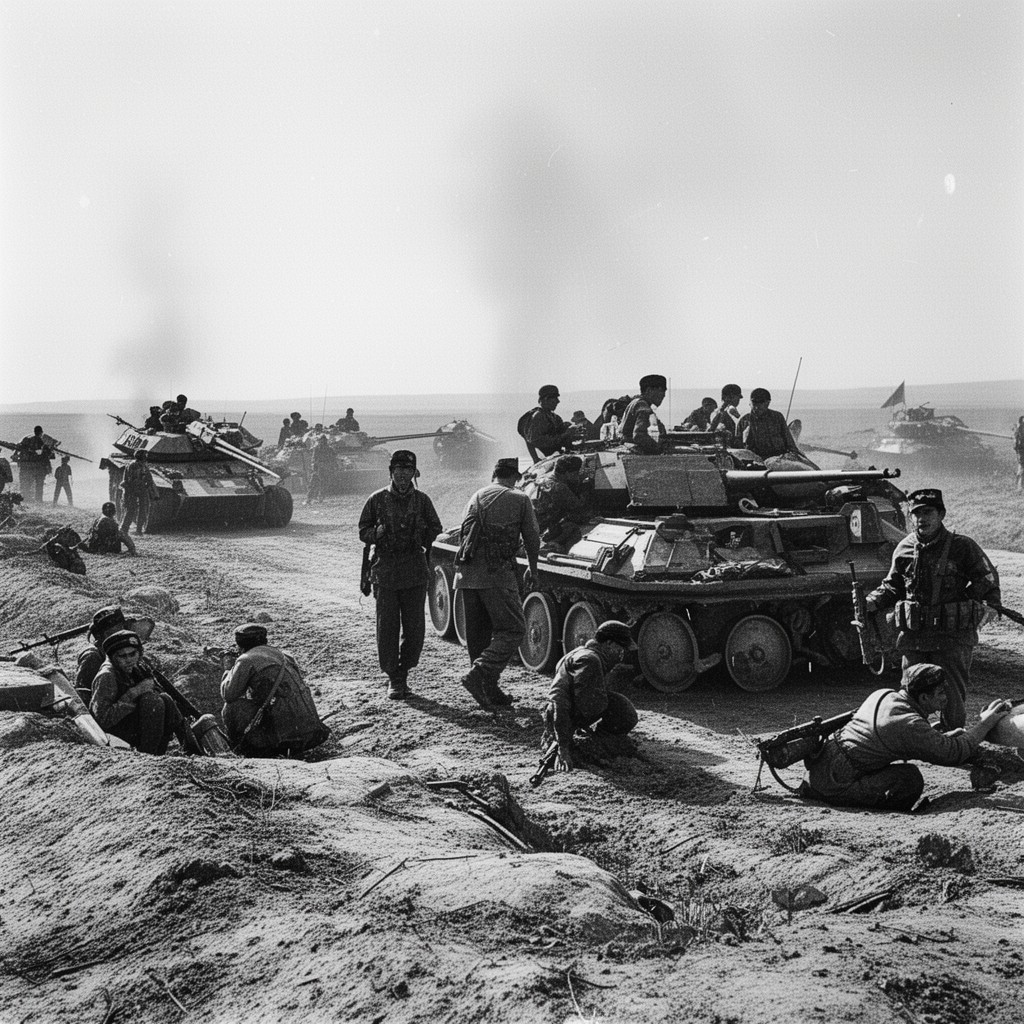 AI-generated illustration of Soviet–Afghan War