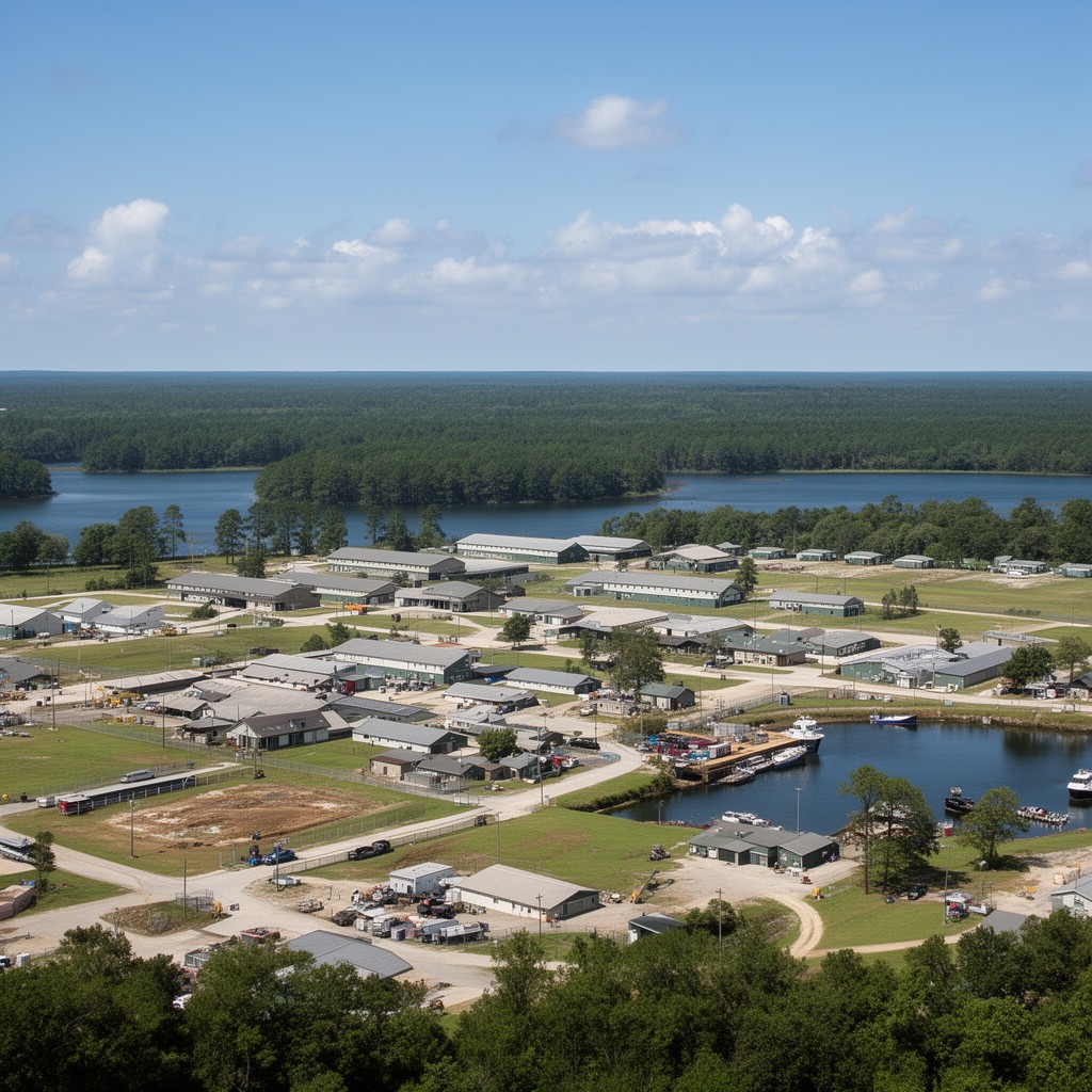 AI-generated illustration of Marine Corps Base Camp Lejeune
