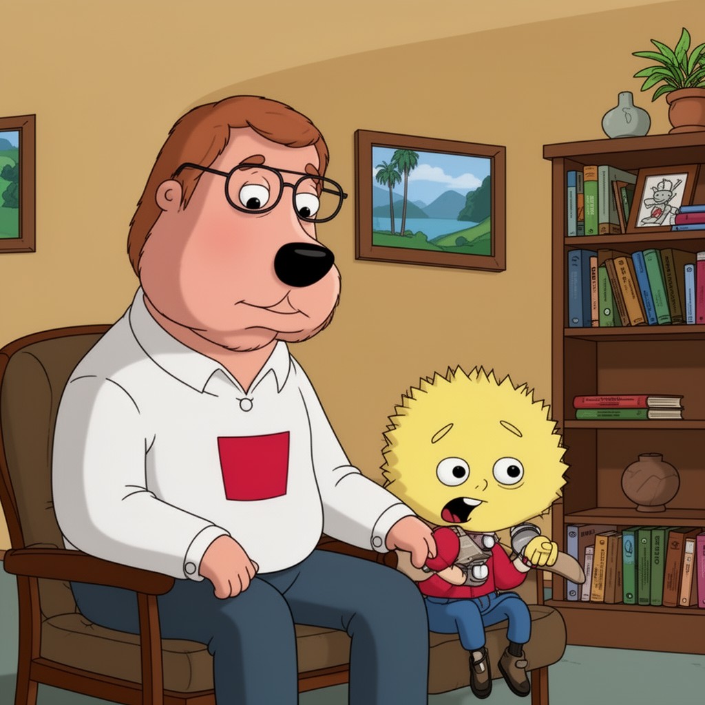 AI-generated illustration of Brian Griffin