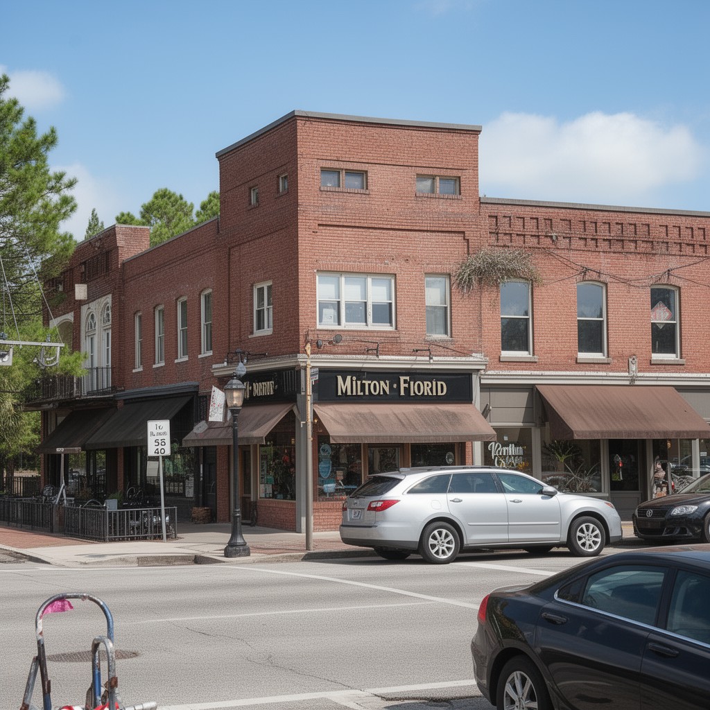 AI-generated illustration of Milton, Florida
