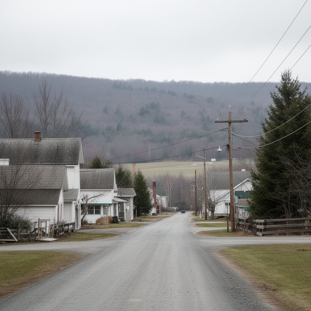 AI-generated illustration of Canaan, Maine