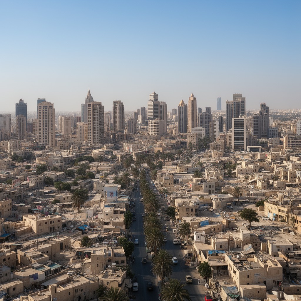 AI-generated illustration of Manama