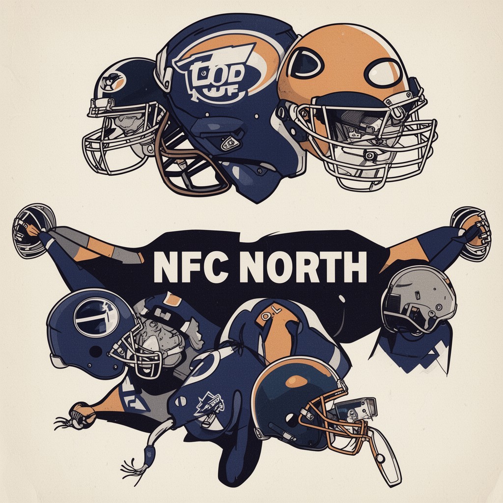 AI-generated illustration of NFC North