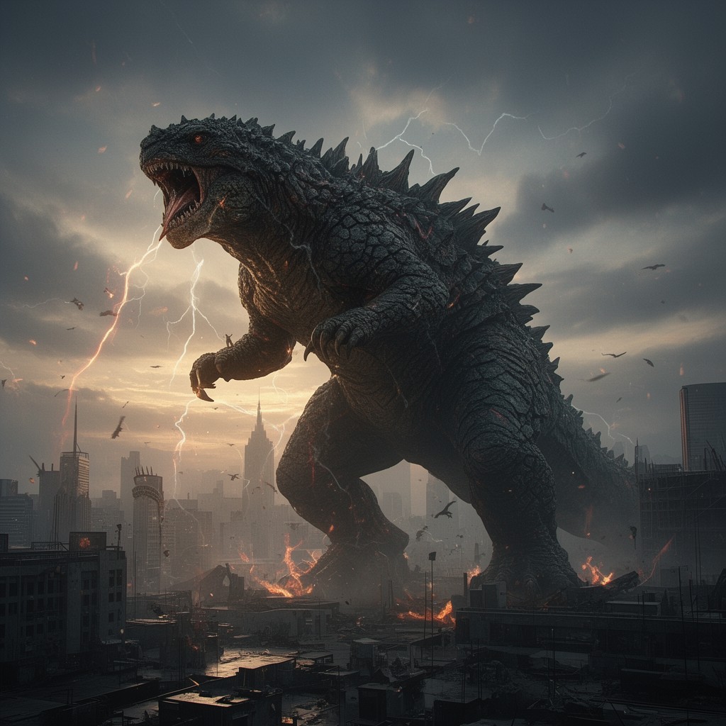 AI-generated illustration of Kaiju