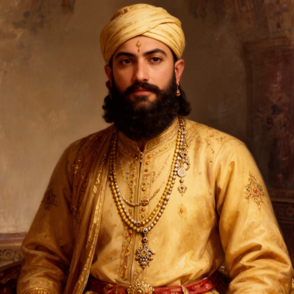 AI-generated illustration of Aurangzeb