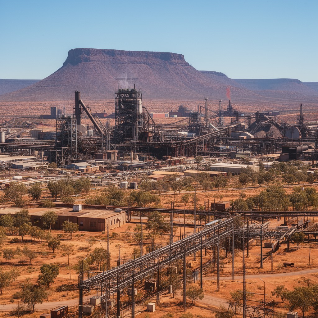 AI-generated illustration of Mount Isa