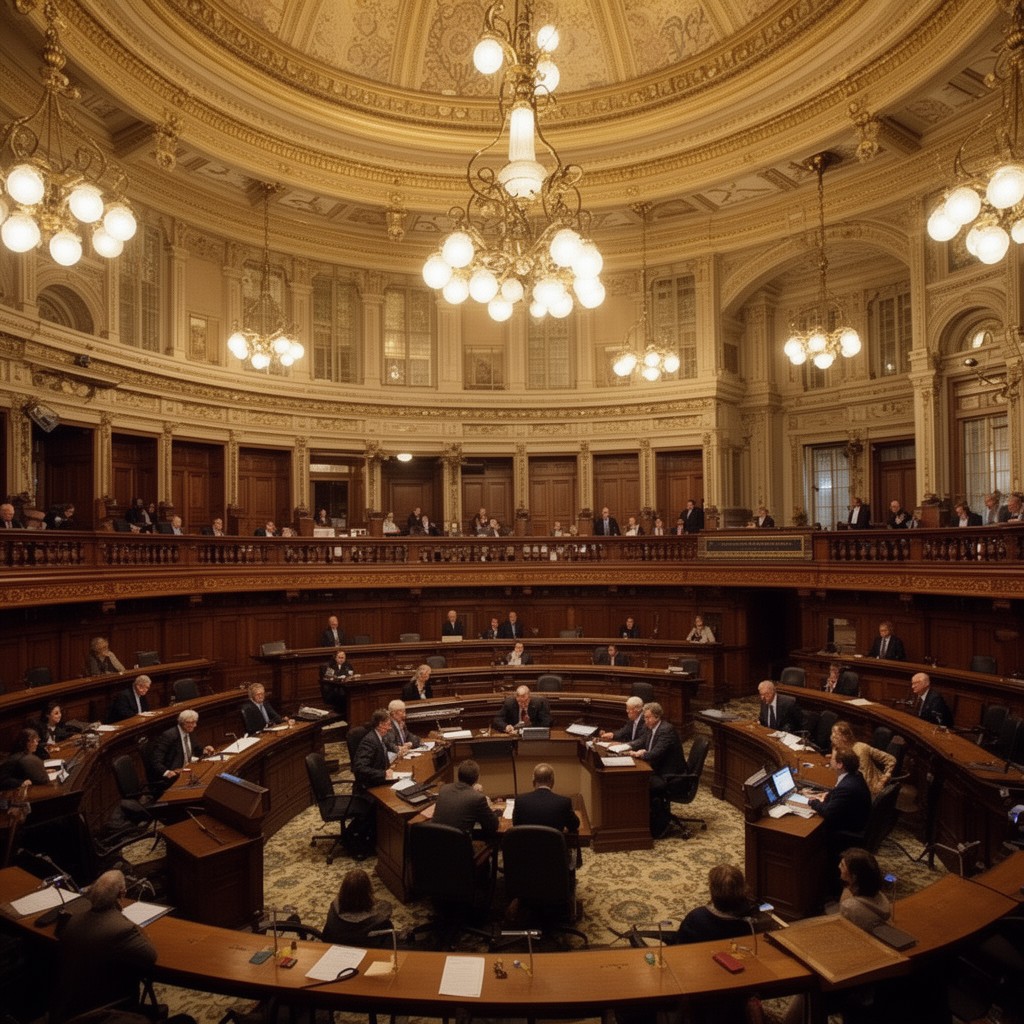 AI-generated illustration of Legislative Council of New South Wales (unicameral)