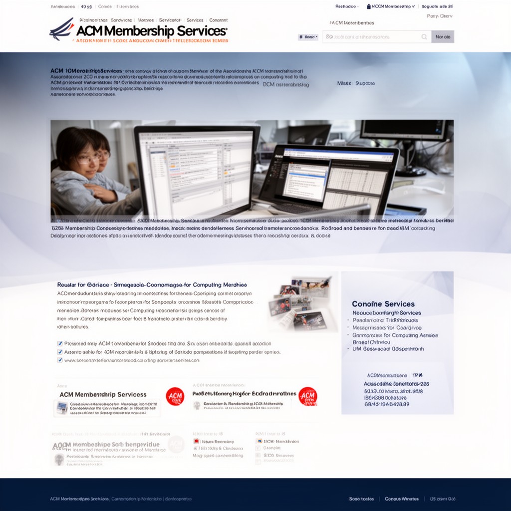 AI-generated illustration of ACM Membership Services