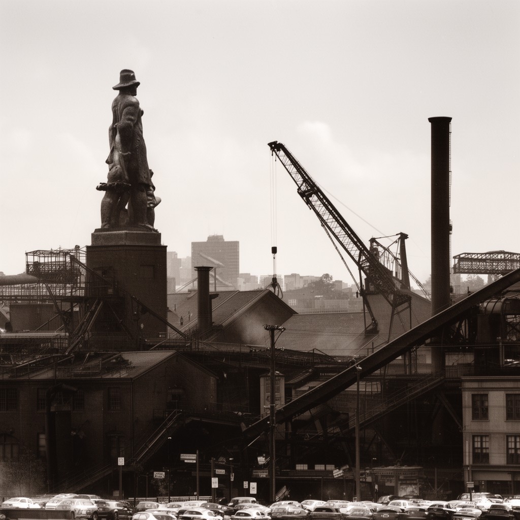 AI-generated illustration of Birmingham Steel and Iron Company