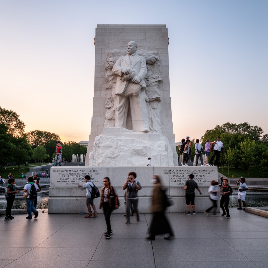 AI-generated illustration of Martin Luther King Jr. Memorial, Washington, D.C.