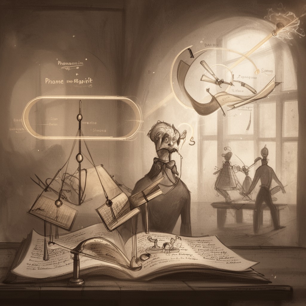 AI-generated illustration of phenomenology of spirit