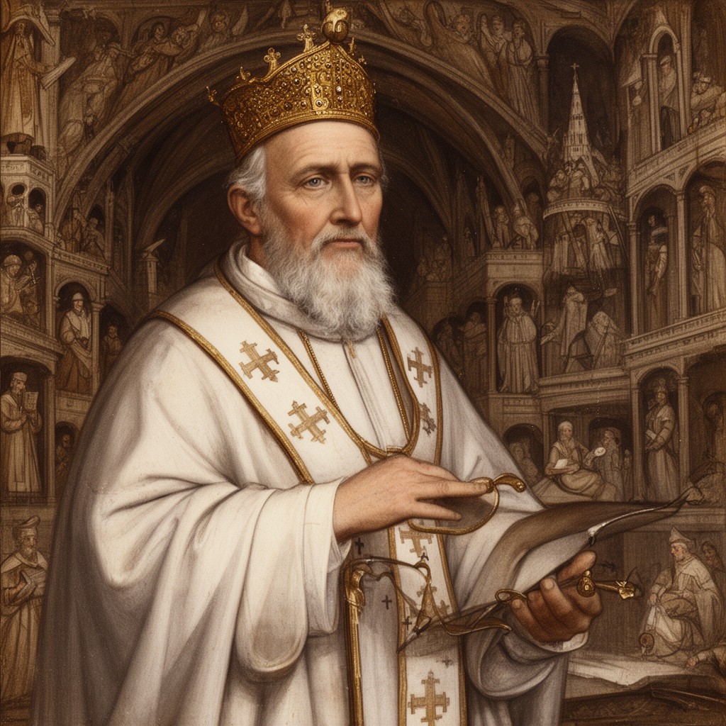 AI-generated illustration of Pope Innocent III