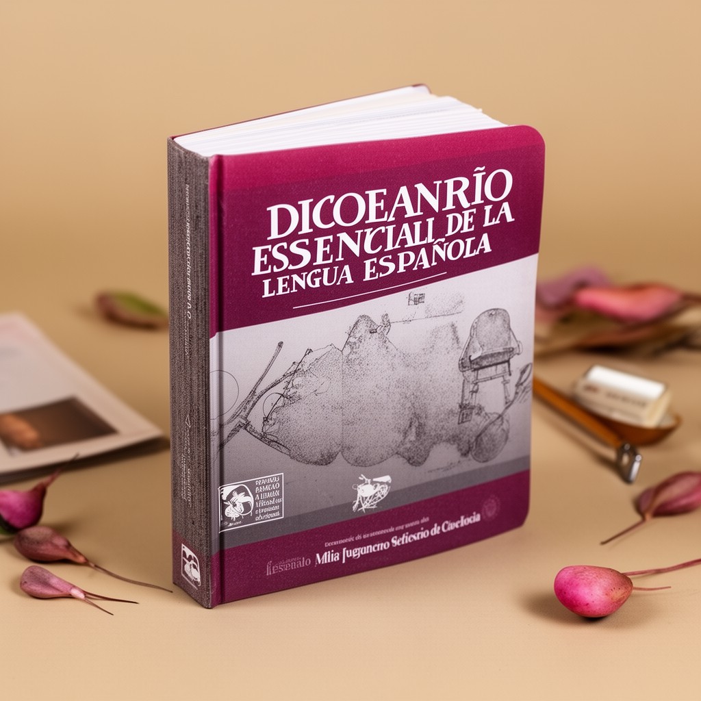 AI-generated illustration of Diccionario esencial de la lengua española