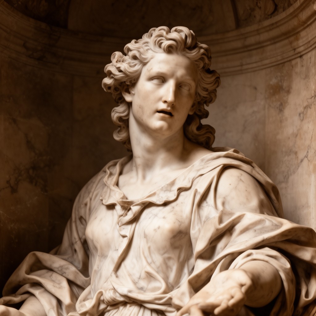 AI-generated illustration of Gian Lorenzo Bernini