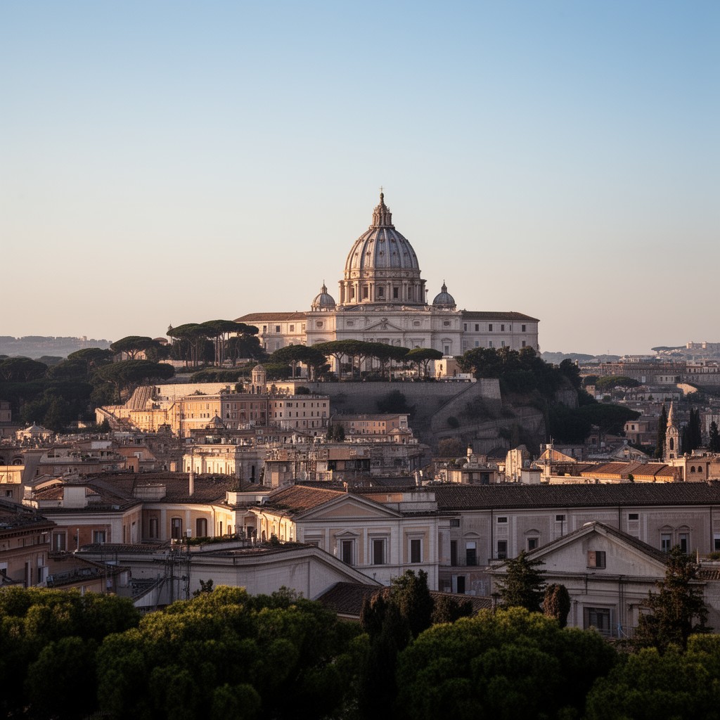 AI-generated illustration of Vatican Hill