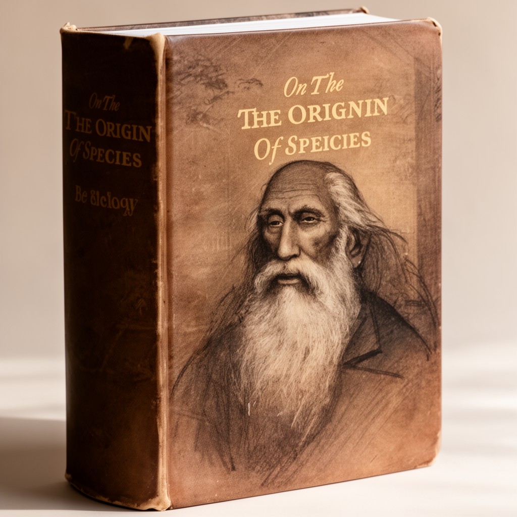 AI-generated illustration of On the Origin of Species