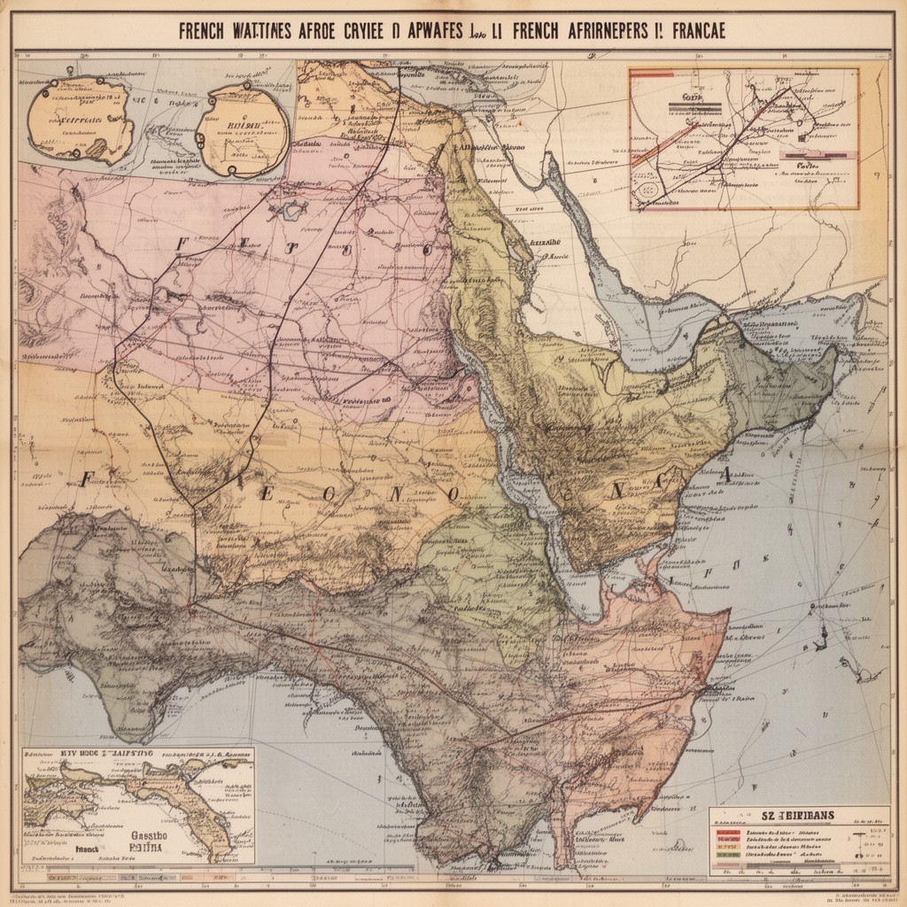 AI-generated illustration of French West Africa