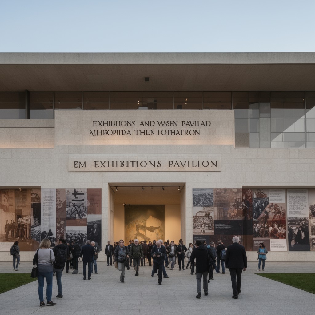 AI-generated illustration of Exhibitions Pavilion