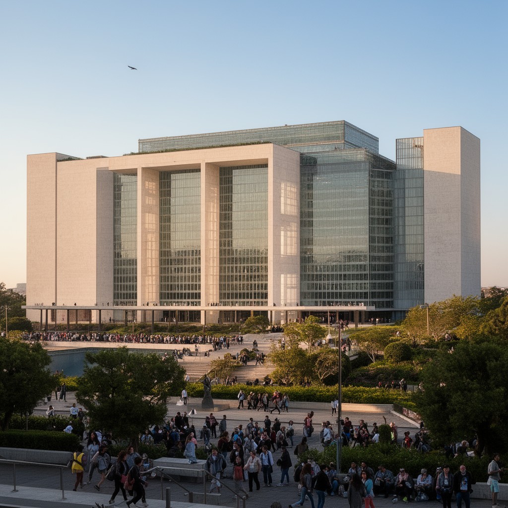 AI-generated illustration of United Nations Headquarters