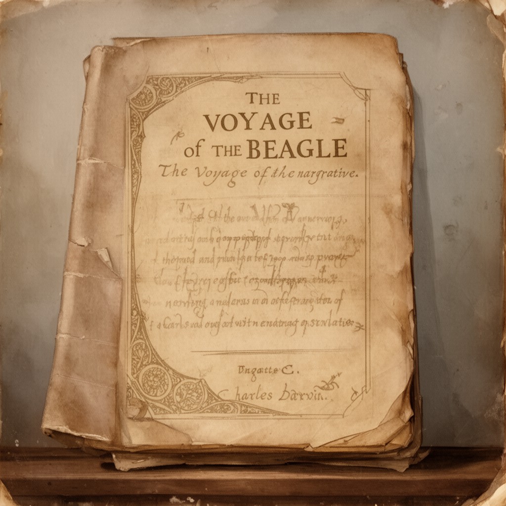 AI-generated illustration of The Voyage of the Beagle
