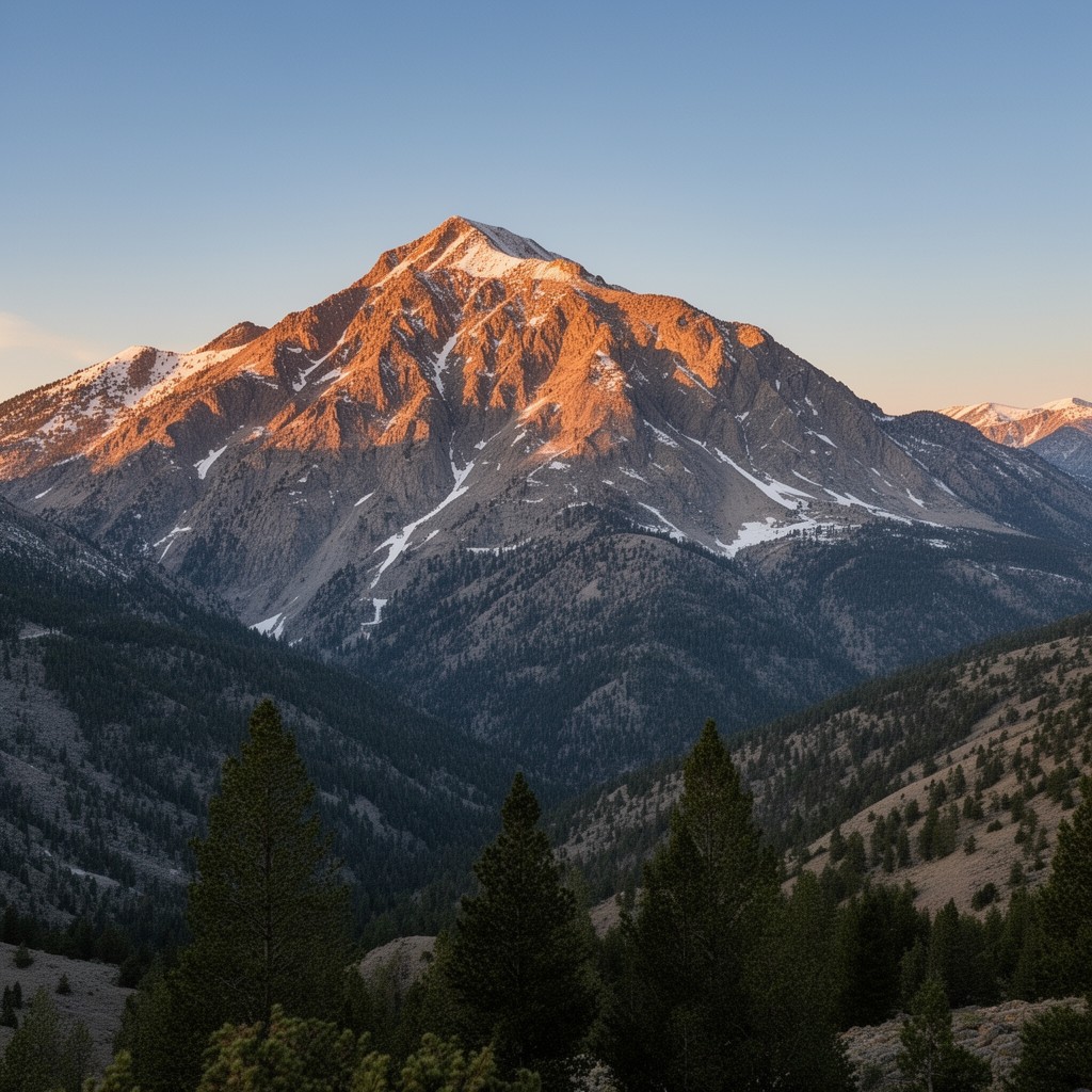 AI-generated illustration of Boundary Peak