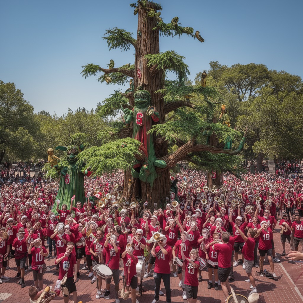 AI-generated illustration of Stanford Tree