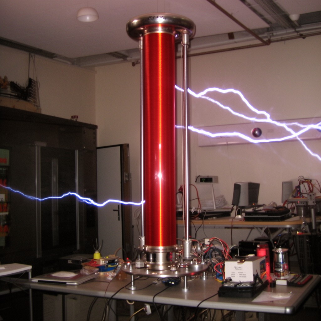 AI-generated illustration of Tesla coil