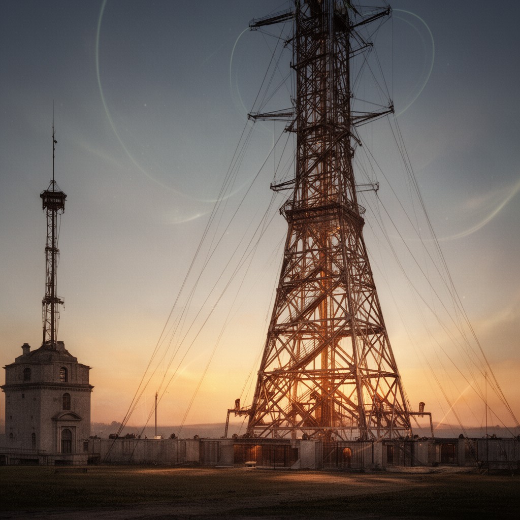 AI-generated illustration of Wardenclyffe Tower project