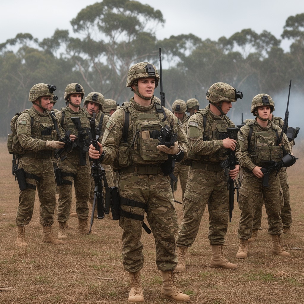 AI-generated illustration of Australian Army