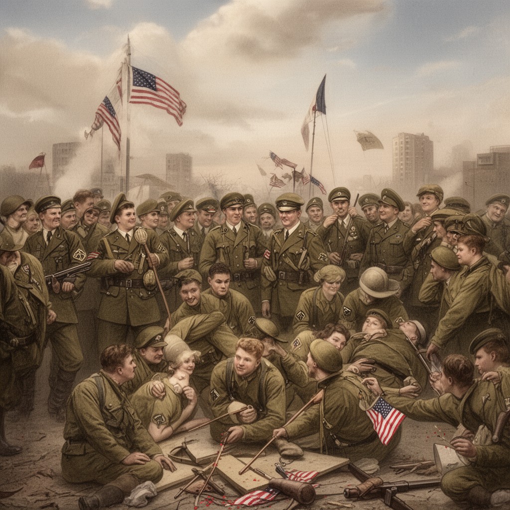 AI-generated illustration of Armistice Day