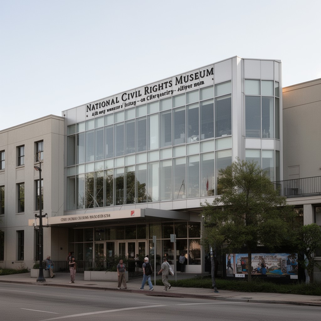AI-generated illustration of National Civil Rights Museum