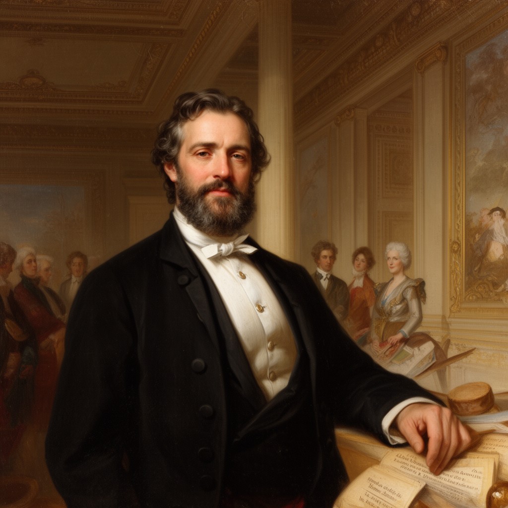 AI-generated illustration of Robert Adam