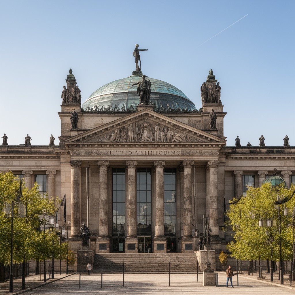 AI-generated illustration of Altes Museum, Berlin