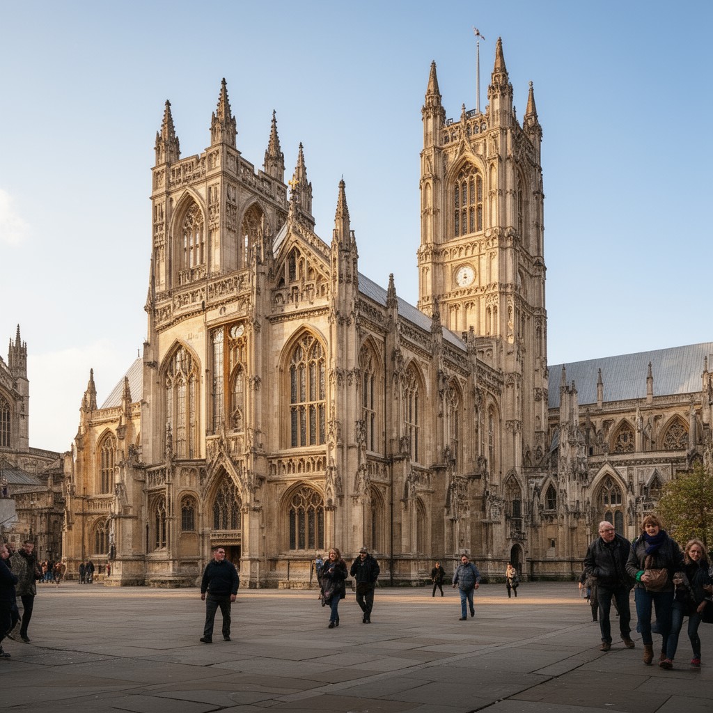 AI-generated illustration of Westminster Abbey, London