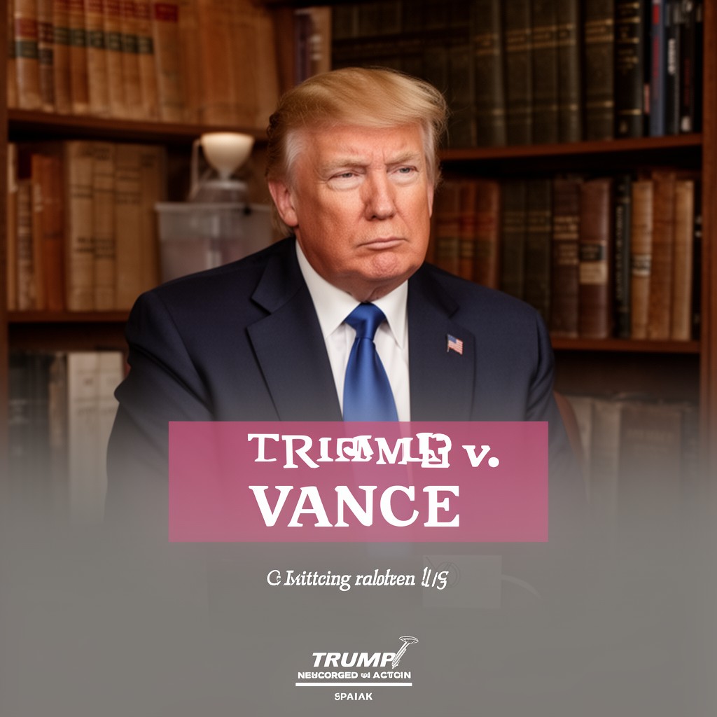 AI-generated illustration of Trump v. Vance