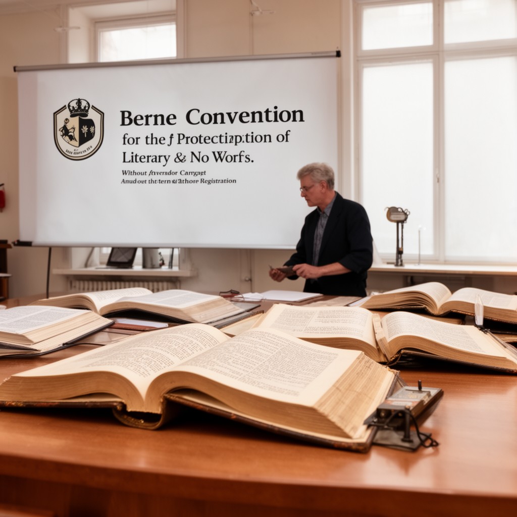 AI-generated illustration of Berne Convention for the Protection of Literary and Artistic Works