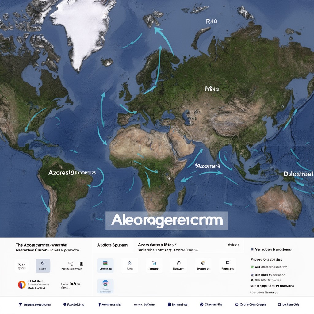 AI-generated illustration of Azores Current