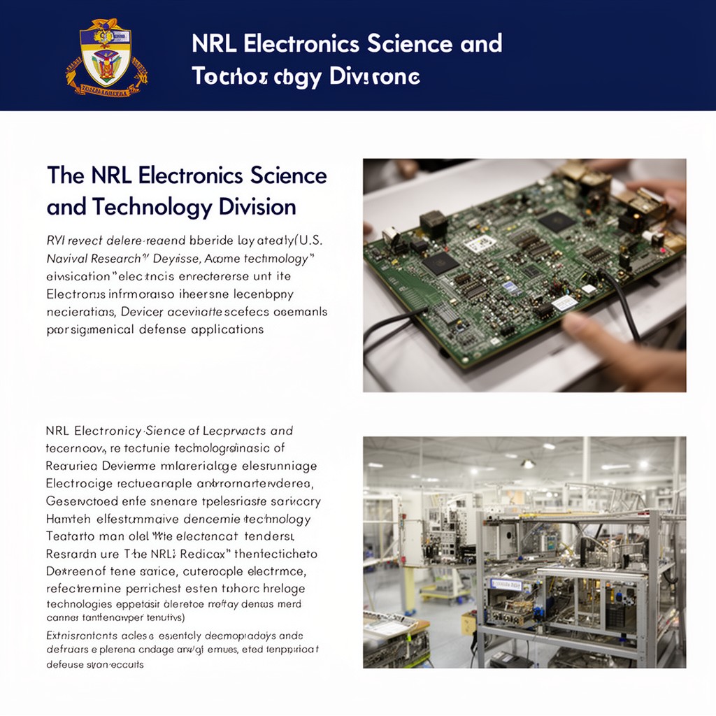 AI-generated illustration of NRL Electronics Science and Technology Division