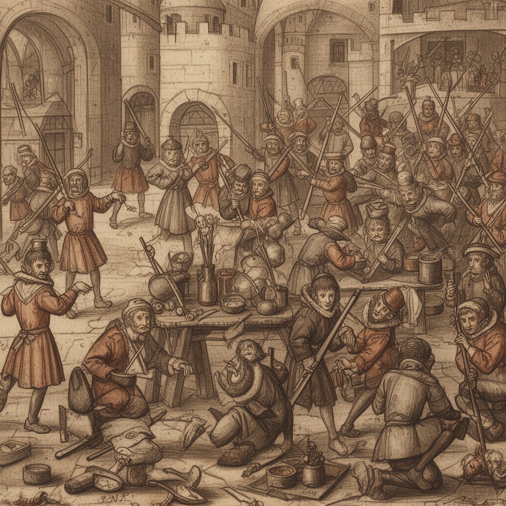 AI-generated illustration of Late Middle Ages