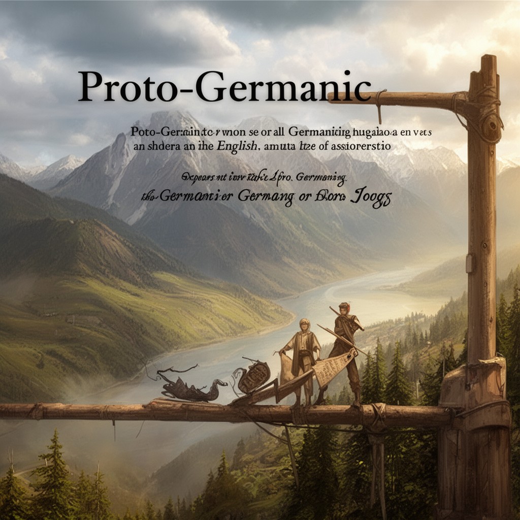 AI-generated illustration of Proto-Germanic