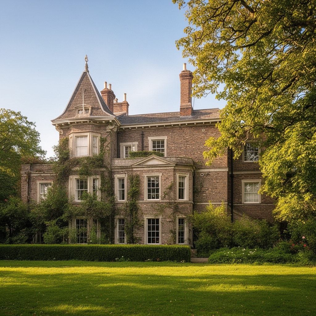AI-generated illustration of Down House, Downe, Kent