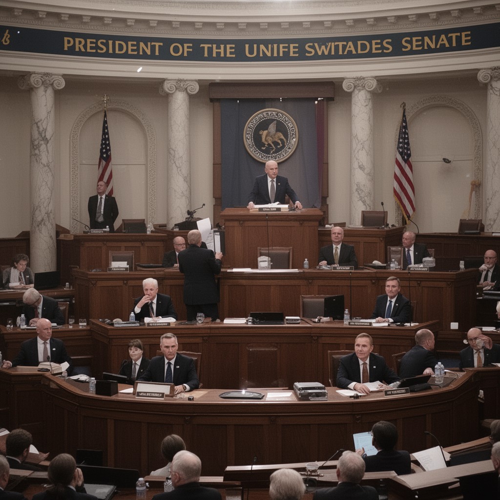 AI-generated illustration of President of the United States Senate