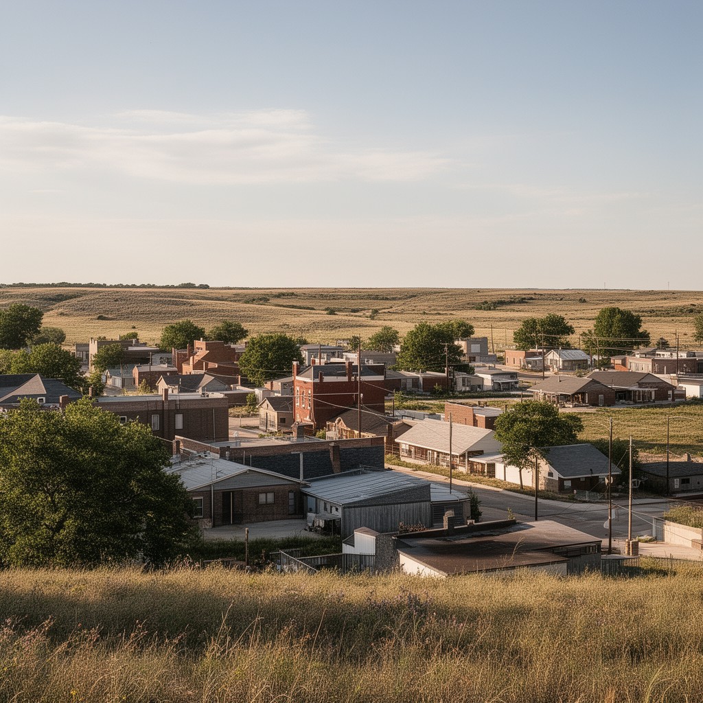 AI-generated illustration of Ellis, Kansas, United States