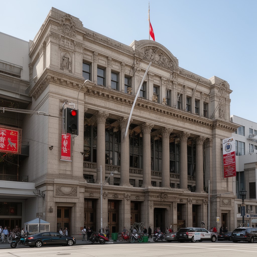 AI-generated illustration of Chinese Consolidated Benevolent Association of San Francisco