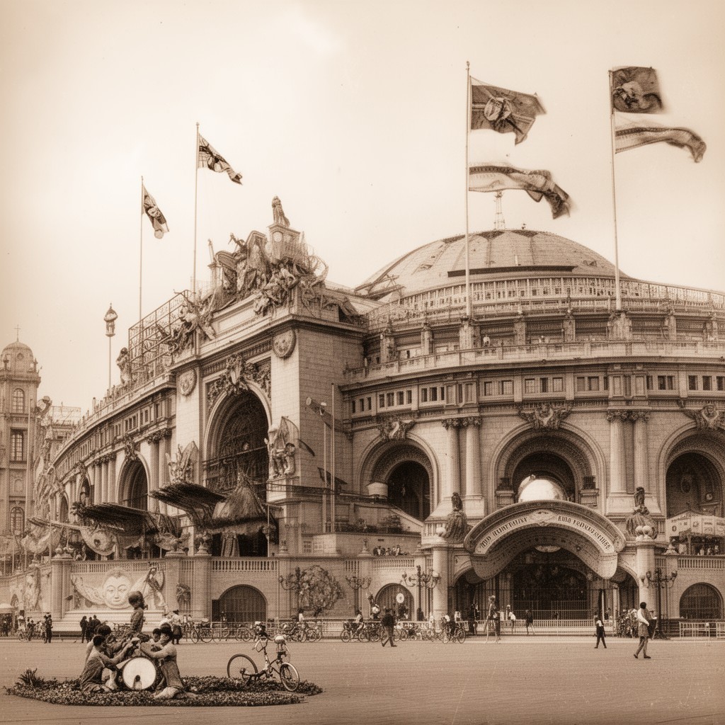 AI-generated illustration of Panama–Pacific International Exposition