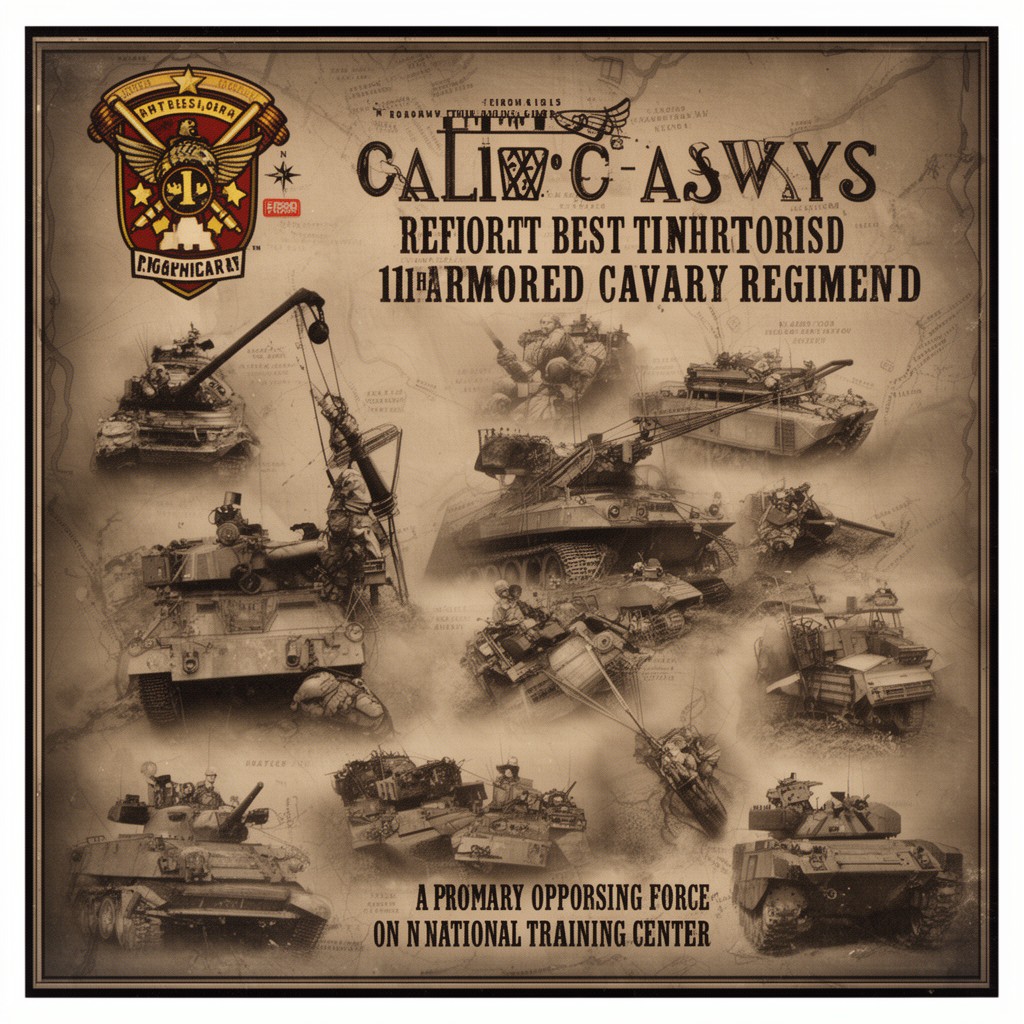 AI-generated illustration of 11th Armored Cavalry Regiment